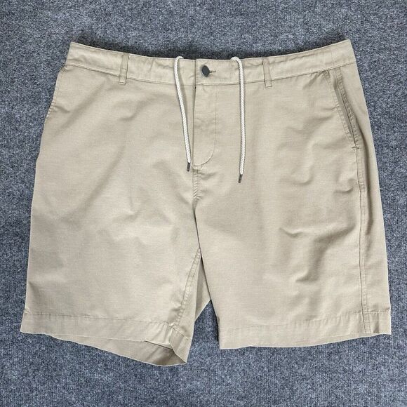 Faherty All Day Shorts Mens‎ 38 (40) Beige Chino Drawstring Casual 9" Golf Adult - Picture 1 of 10
